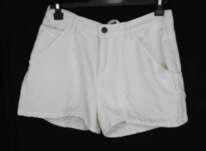 Pantalones Cortos Vintage Yukon Azul Mujer Blanco Denim Jeans Daisy Dukes - Imagen 1 de 7