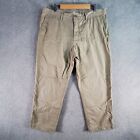 Country Road Pants Mens 38 Tan Chino Straight Casual Cotton Pocketed Zip Fly