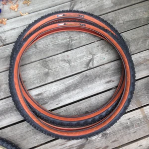Vintage IRC Mythos XC Red Wall F&R Tires Rare Ritchey Fat Chance Klein Yeti - Imagen 1 de 2