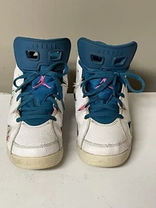Air Jordan 6 Retro Green Abyss54339-153 Girls 3Y Sneakers - Picture 1 of 6