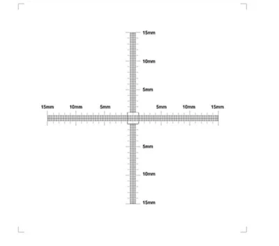 Ruler Calibration Plate Cross Image Measurement Distortion Dual-axis Standard - Image 1 of 4