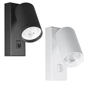 Faretto LED 8W applique ORIENTABILE luce lettura comodino parete quadriGU10 230V - Imagen 1 de 13