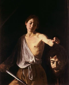 Caravaggio - David with head of Goliath Vintage Fine Art Print - Picture 1 of 1
