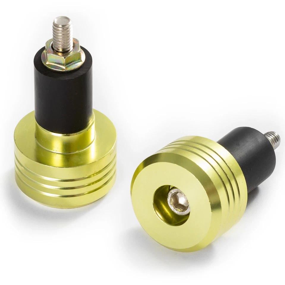 Contrappesi Moto 17mm Bilancieri Alluminio Stabilizzatori Manubrio Oro - Immagine 1 di 1