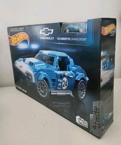 MEGA Hot Wheels 63 Corvette Grand Sport Mattel Collectable Race Car Building1:15 - Picture 1 of 18