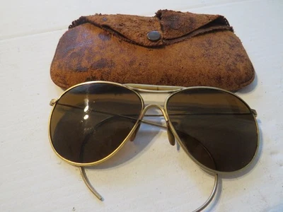 Vintage American Fulvue Aviator Sunglasses 1/10 12 GF, USN - Image 1 of 4