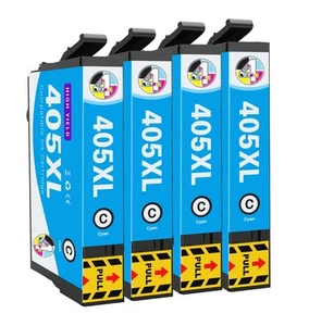 4 Cyan 405XL Multipack Ink Cartridge For Epson WF-3820 WF-4820 WF-4830 printer - Picture 1 of 6