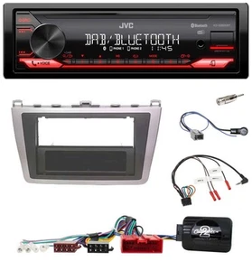 JVC Bluetooth USB DAB Lenkrad Autoradio für Mazda 6 08-12 silber schwarz - Bild 1 von 10