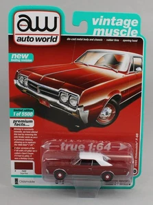1:64 AUTO WORLD 2019 Premium 4B *TARGET RED* 1966 Oldsmobile F-85 *NIP* - Picture 1 of 1