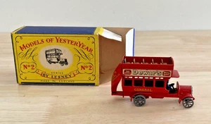 Matchbox Models of Yesteryear  B Type Bus 1912 - 1920  No. 2   England c 1957 - Picture 1 of 11