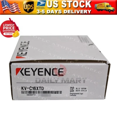 New In Box Keyence KV-C16XTD Input Output Module  US Free TAX - Image 1 of 3