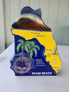 LIQUORE VINTAGE 74 HERITAGE CHINA EZRA BROOKS BTL AMERICAN LEGION CONVENTION MIAMI - Foto 1 di 10