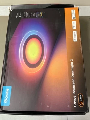 Govee Smart Recessed Lighting 6 Inch, Matter RGBIC LED Recessed Light Work with - Image 1 of 2