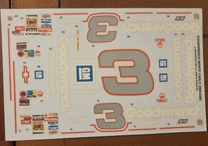 Monogram 2900 1/24 1988 3 GM Goodwrench Dale Earnhardt Chevy Decals NEW NOS - Picture 1 of 2