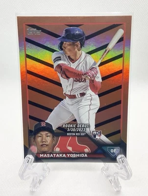2023 Topps Update Series Rookie Debut Masataka Yoshida Orange & Black #US5 (RC) - Image 1 of 2