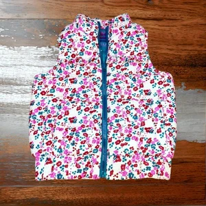 Genuine Kids Floral Puffer Vest 18M - Picture 1 of 5