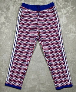 Adidas Adicross Primeknit Golf Pants Pull On Mens Large (32x30) Stretch Red Blue - Picture 1 of 8