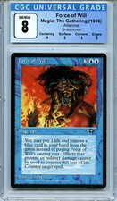 MTG Alliances Force of Will CGC 8.0 NM-MT Magic card Amricons 5130