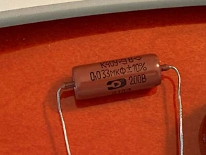 Vintage PIO Guitar Tone Cap .033uf K40Y-9 B Aged NOS Paper In Oil - Bild 1 von 2