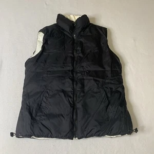 SILVER RIDER US Herren L schwarz weiß Daunenmischung isoliert gefütterte Weste Jacke - Bild 1 von 5