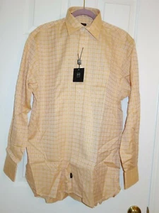 NUEVA CAMISA DE VESTIR IKE BEHAR NUEVA YORK 100% ALGODÓN MELOCOTÓN PARA HOMBRE talla M - Imagen 1 de 9