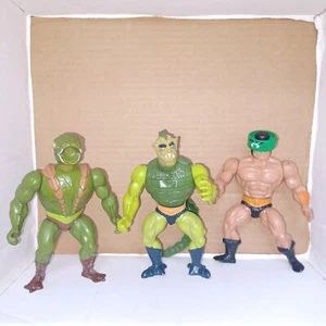 Vintage MOTU Lot: Tri-Klops, Kobra Khan, Whiplash - Picture 1 of 10
