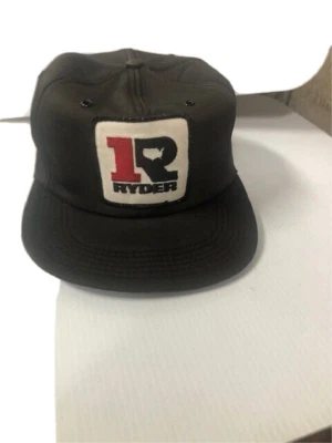 Vintage RYDER TRUCKS - EMBRODERED LOGO  COTTON TWILL -  Trucker Hat Made in USA - Image 1 of 4
