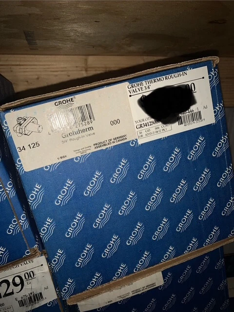 GROHE 34 125 000 Grotherm Válvula termostática de 3/4 pulgadas con tope de servicio Foto 1 de 1