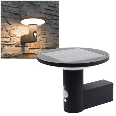 premium LED Solar-Wand-Leuchte mit Bewegungsmelder Außen-Lampe IP54 2 Modi - Bild 1 von 4