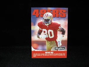 1992 Jerry Rice San Francisco 49ers "Instant Rice" Checklist SkyBox #301 - Picture 1 of 2