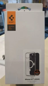 Ultra Hybrid MagFit Case for iPhone 14 Plus MagSafe Compatible Clear White - Picture 1 of 8
