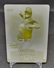 2006 Upper Deck Epic Josh Johnson Rookie Printing Plate-Yellow 1/1 Marlins #290