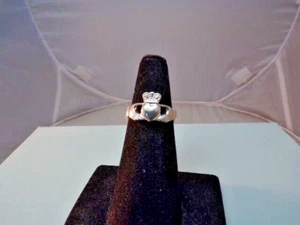 Vintage Sterling Silver Irish/Celtic Claddagh Ring sz 5.25 # S 2112 - Picture 1 of 7