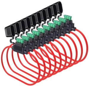 8 Gauge APX MAXI Inline Blade Fuse Holder w/Waterproof Cap Heavy Duty - 10 PCS - Picture 1 of 6