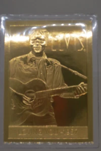 Elvis Presley -22Kt Sculpted Karat Gold Card Danbury Mint-Loving You 1957 - Picture 1 of 4