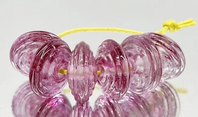 Cuentas de vidrio de murano hechas a mano únicas marca James Jankewicz 6 piezas Foto 1 de 4