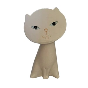 Keramik Katze Figur Statue Dekor skurril süß Kätzchen Made in Taiwan 7,5" groß - Bild 1 von 4