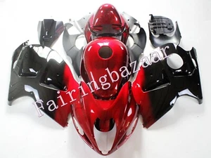 Fit for 1997-2007 GSXR1300 Candy Red Black ABS Injection Fairing Kit Busa Gen 1 - Picture 1 of 7