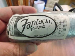 1 CONO,170-ARGENTO-BLU, FANTASIA PAOLINO 100% VISCOSA, FILATO-FILO - Foto 1 di 3