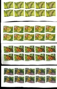 NIUAFO'OU ISLAND - 2012 MNH "MARIPOSAS" IMPERFECTAS. ¡Hojas completas (3 escaneos)!! - Imagen 1 de 3
