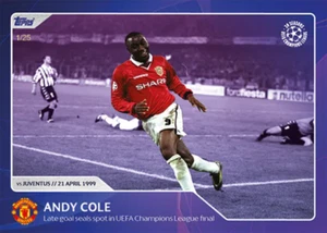 ✅ Topps Champions League 30 stagioni #80 Andy Cole - Parallelo /25 - Foto 1 di 2