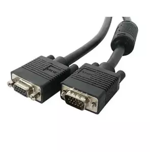 Cable de video 3GO VGA D-SUB macho 15 pin a hembra 15 pin 3m Negro - Imagen 1 de 4