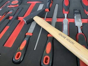 EVA Tray 13 Piece Wood File, Chisel, Hammer & Measure Set in EVA Tray GT-1009 - Picture 1 of 11