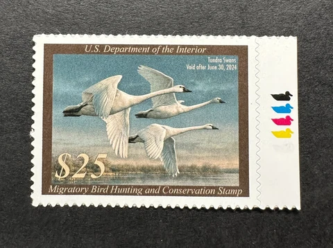 WTDstamps - #RW90 2023 - US Federal Duck Stamp - Mint OG NH **WELL CENTERED** Cover