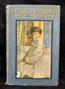 Antique Robert Louis Stevenson A Child's Garden of Verses Hardcover Book 1909 - Picture 1 of 9