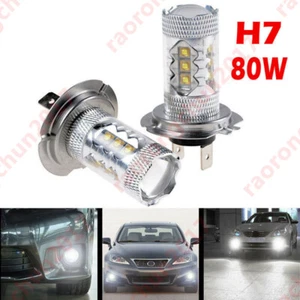 2x H7 499 Bulbs LED 40W Projector HeadLight Main Daytime Fog Light White 1025 - Picture 1 of 4