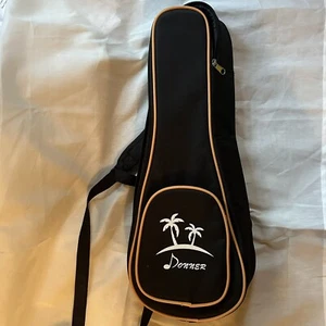 Donner Ukulele Etui schwarz verstellbarer Riemen - Bild 1 von 4