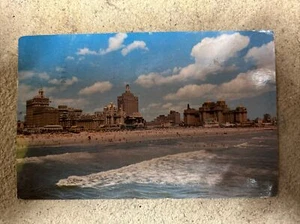 Atlantic City NJ New Jersey Strand und zentrale Skyline Vintage Postkarte - Bild 1 von 5