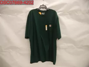 Hole Carhartt TallMen Green LooseFit Heavyweight PocketT-Shirt 3XLT 035481123498 - Picture 1 of 9