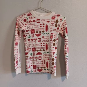 Hanna Andersson Pajama Top Kids 150/12 Get Baking Christmas Cookies Gingerbread - Picture 1 of 5